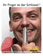 Der Finger ist ihr Schlüssel
